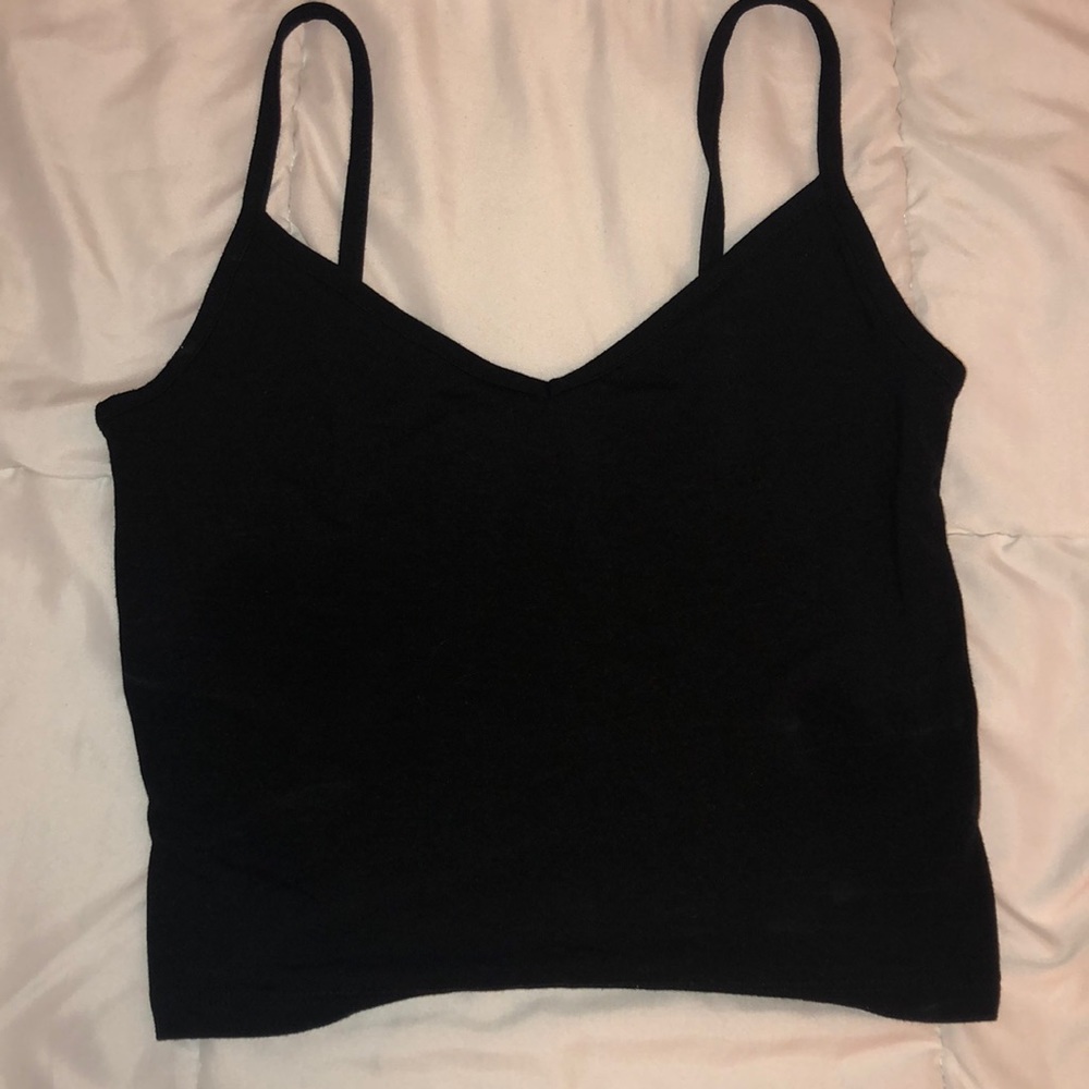 Black tank Crop top